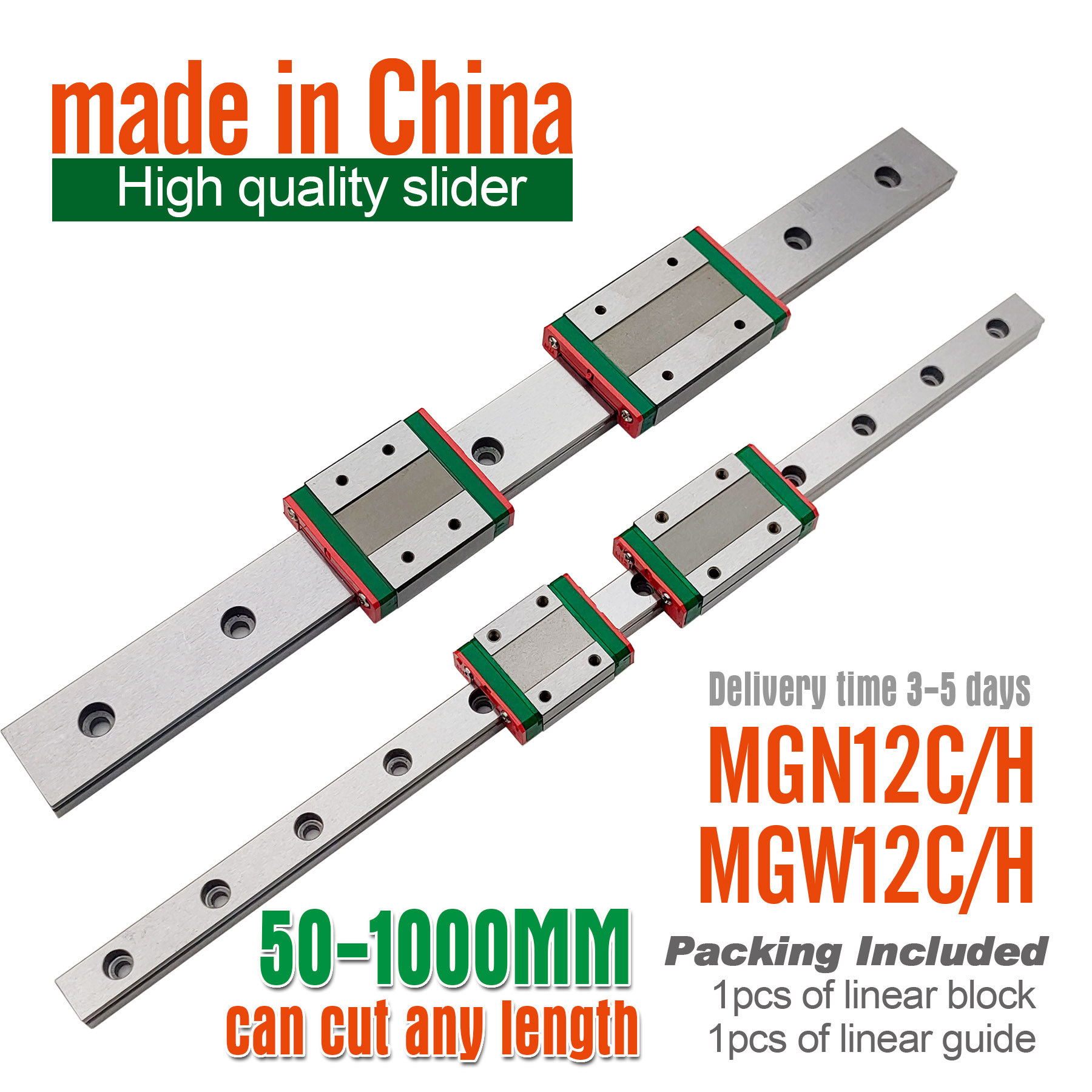 MGN12H Linear Guide  Slider Bl - Linear Rail Mgn12H Set 评论和价格