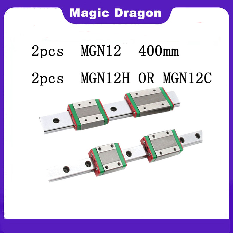 Magic Dragon 2PCS 12mm Linear  - Linear Rail Mgn12H Set 评论和价格